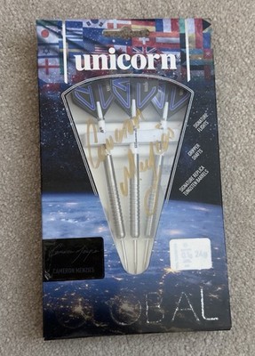 Rare New Unicorn Signed Cameron Menzies Global 90% Tungsten Darts - 24g