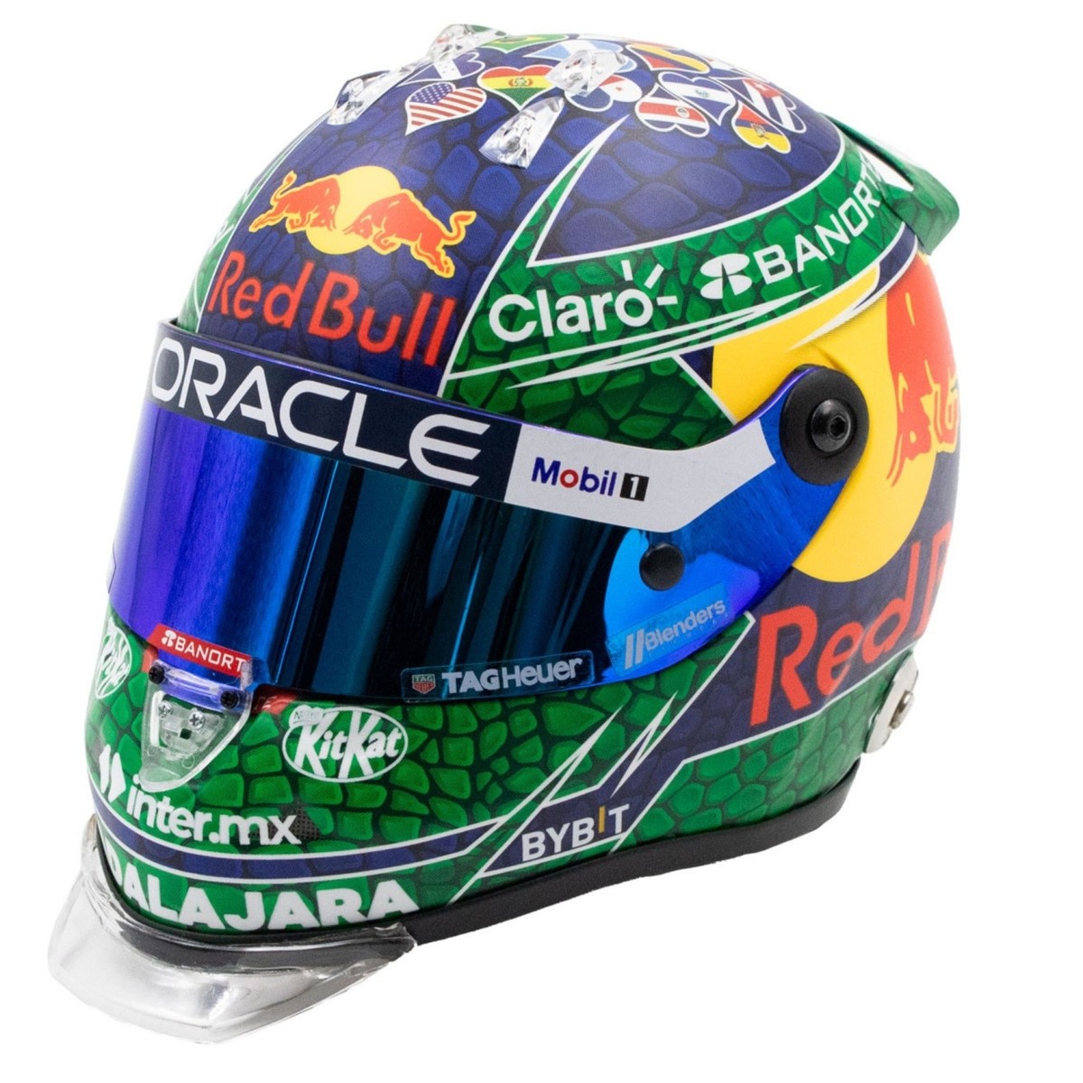 Sergio Pérez Miniature Helmet Formula Miami GP 2024 1:2 UK