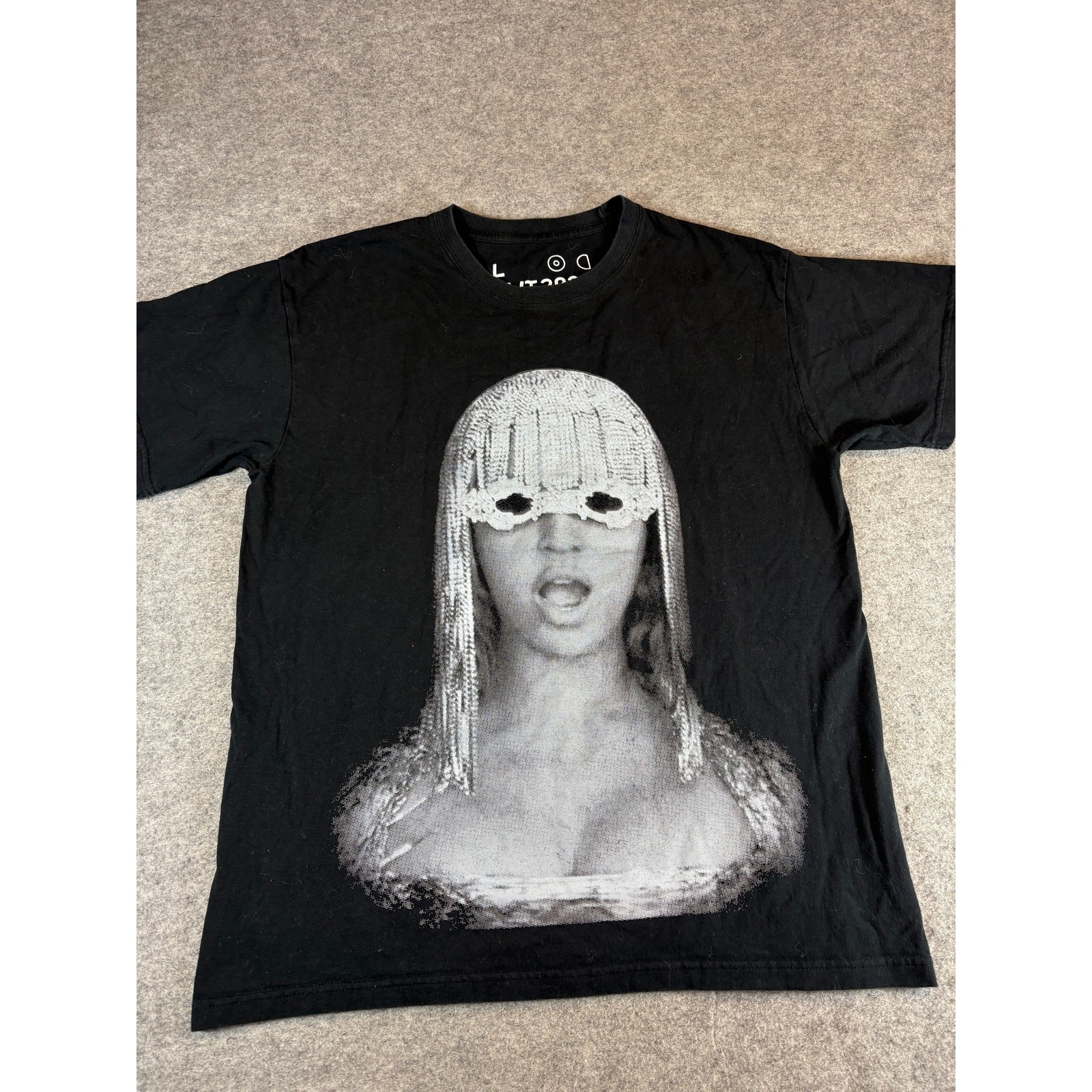 Official Beyonce Renaissance World Tour Balmain Oversized T Shirt Womens L Black