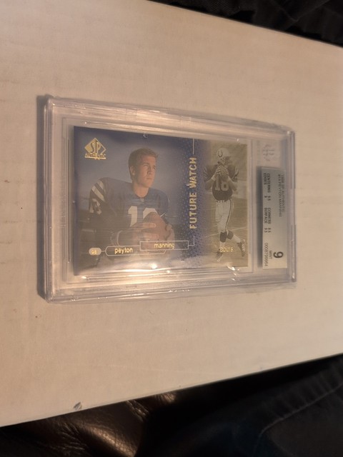 Peyton Manning 1998 SP Authentic RC /2000 BGS 9 Indianapolis Colts