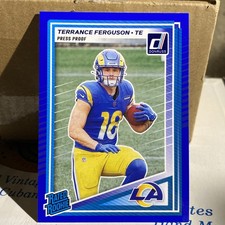 2025 Donruss Rated Rookie Terrance Ferguson Press Proof Blue RC Rams 🔥