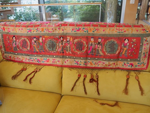 Tenture Soie Brodé Broderie