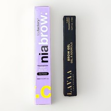 NEW 2PK CLEAR EYEBROW GEL WAX Laminate Freeze Tame Shape Seal Set Grow NO FLAKES