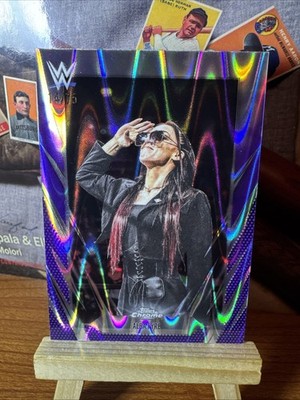 2026 Alba Fyre Topps Chrome WWE #184 Purple RayWave Refractor /75 Hot SSP!