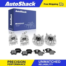 Front Rear Brake Calipers Ceramic Pads for 2013 Volkswagen Golf