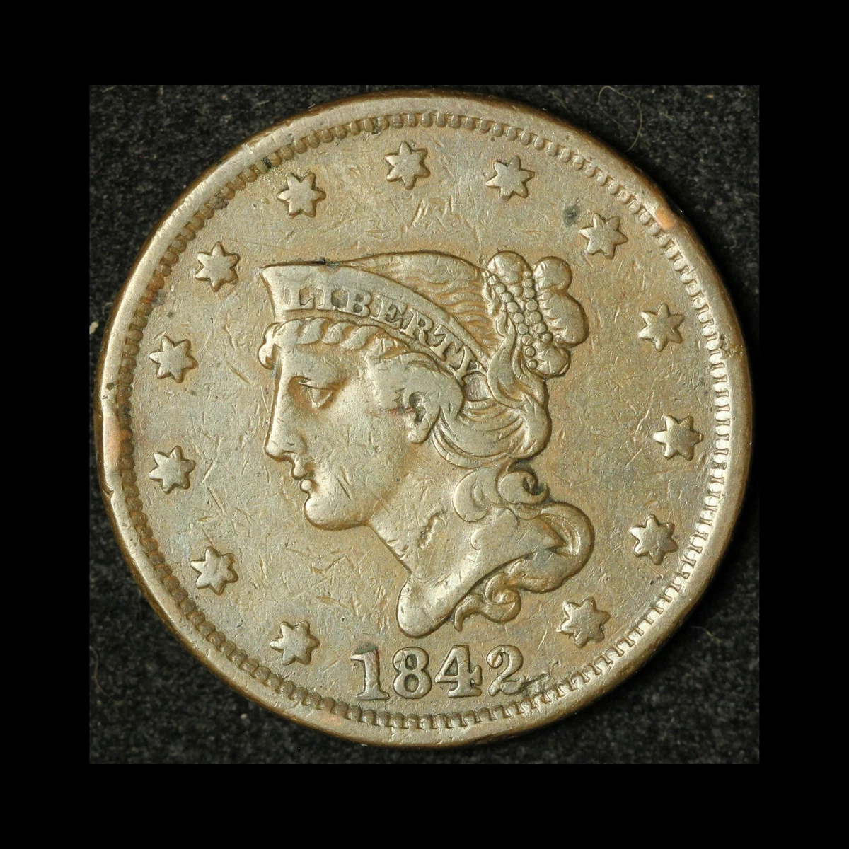 1842 Year Braided Hair Large Cents (1839-1857) for sale | eBay
