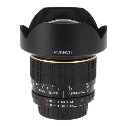 Rokinon 14mm F2.4 SP Ultra Wide Angle Lens for Nikon F with