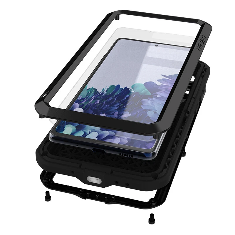 Funda LOVE MEI para Samsung S24 U S23+ S22 S21 S20 FE a prueba de golpes de metal cubierta pesada Foto 3 de 4