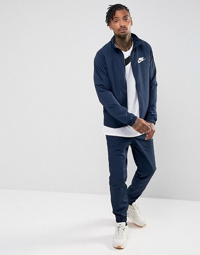 Nike Sportswear Men's Woven Tracksuit Xtra Large Dark Navy Blue - Picture 4 of 8
