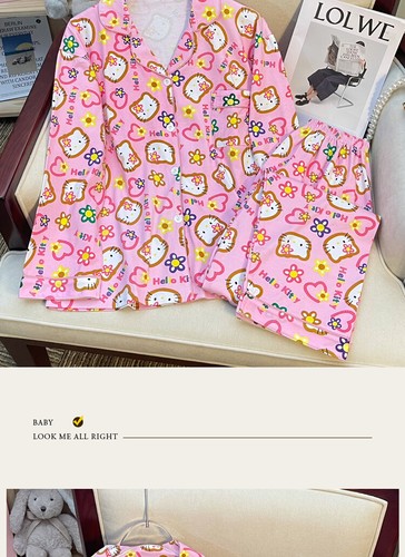 Cartoon Hello Kitty Pyjamas Set