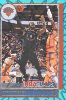 2021 Hoops #167 Derrick Rose Teal Explosion Excellent
