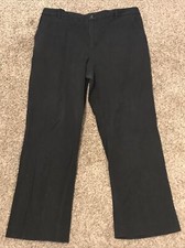 Chaps Womens Size 16 Black Dress Pants Cotton Blend A29