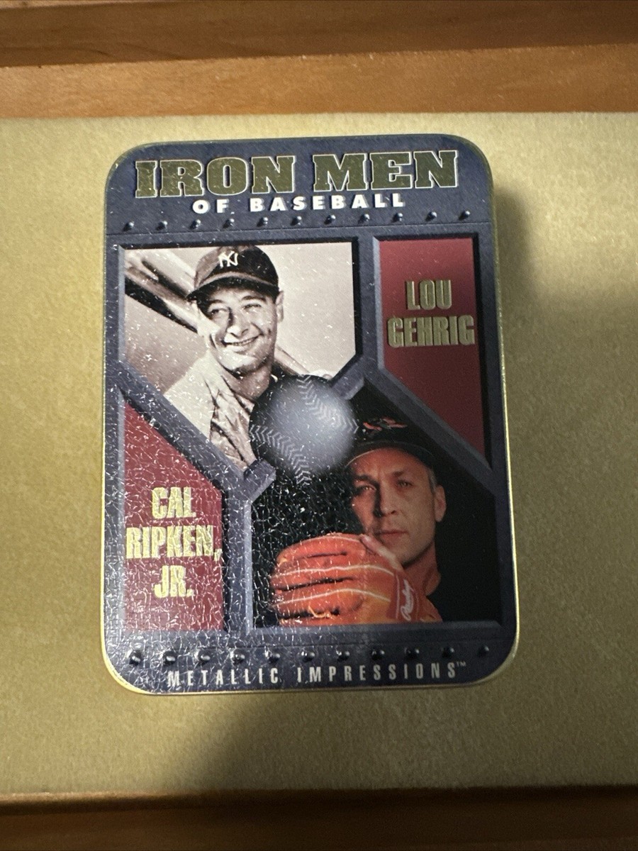Iron Men of Baseball Lou Gehrig And Cal Ripken Jr. Metallic