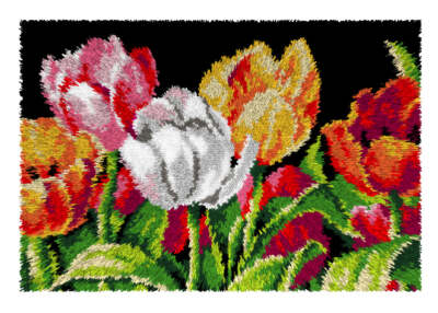 Orchidea Latch hook rug kit Tulips 4245