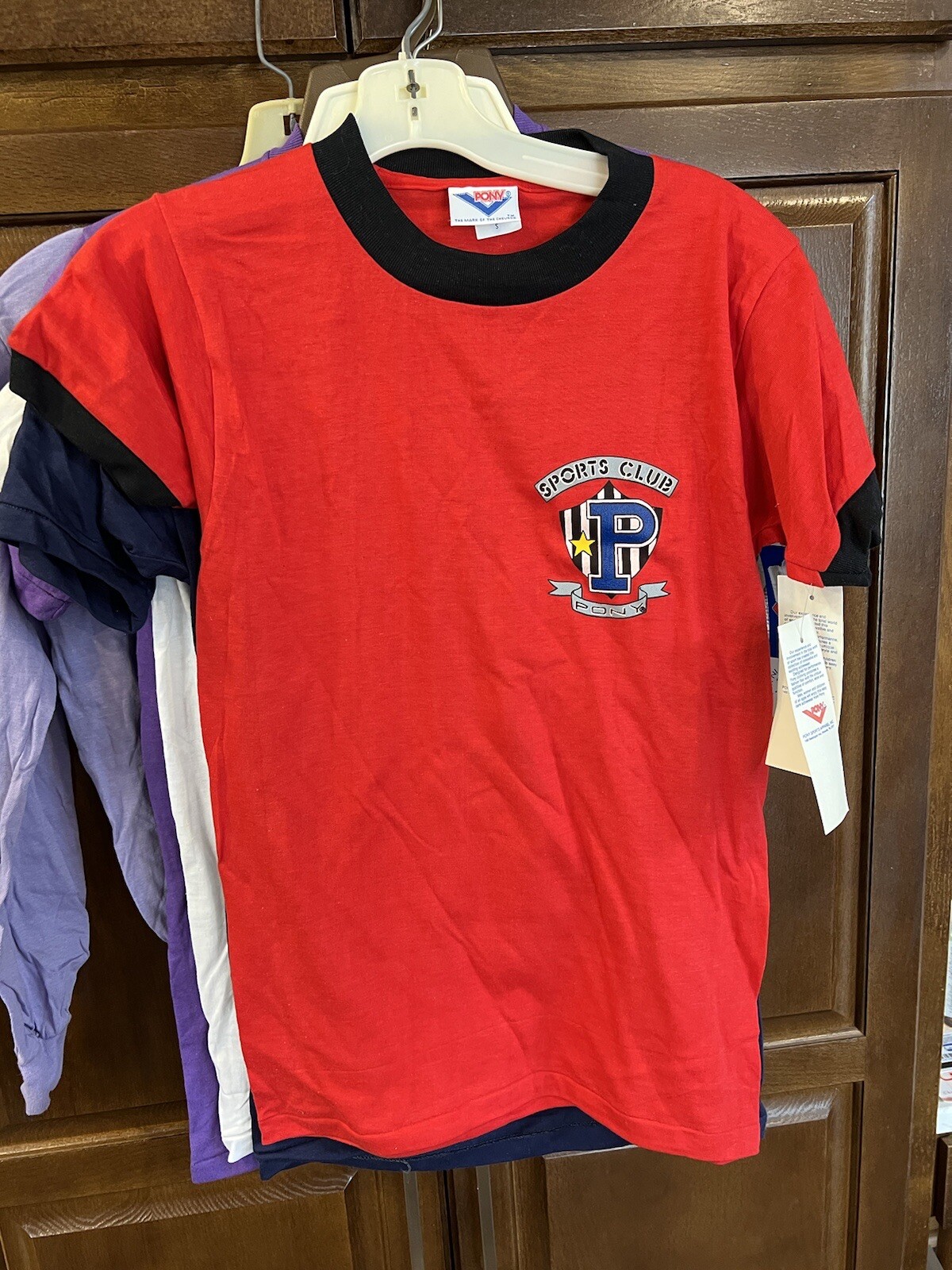 T shirt vintage uomo anni 80 pony atletica leggera piccola nuova