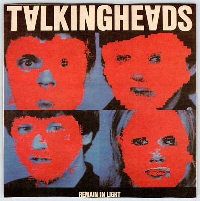 Talking Heads 旧規格　未開封 TALKING HEADS REMAIN IN LIGHT ALBUM COVER 5.25