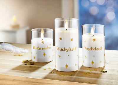 LED-Kerzen im Glas 