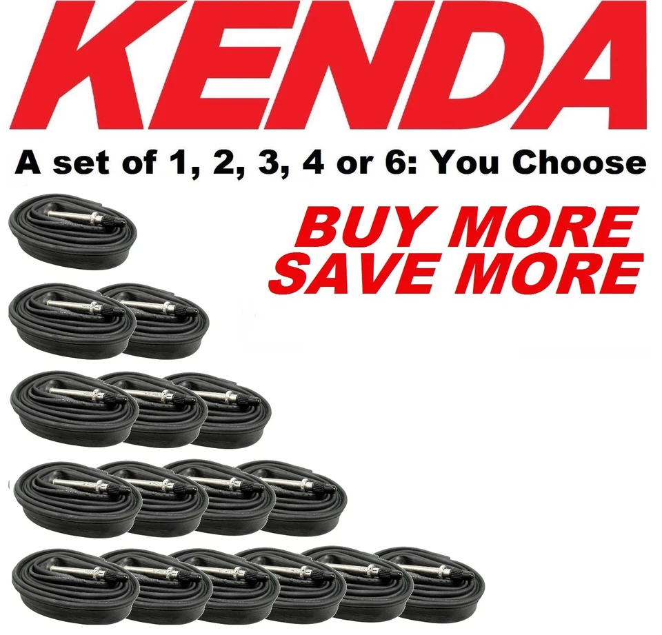MultiPack BULK Kenda 700 x 28-35 60mm THREADED XL Presta Valve Road Bike Tube