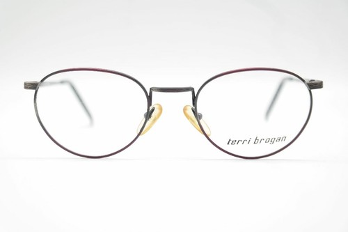 Lunettes Ovales Noires Vintage Terri Brogan - NOS (New Old Stock), Taille 53[]13 140