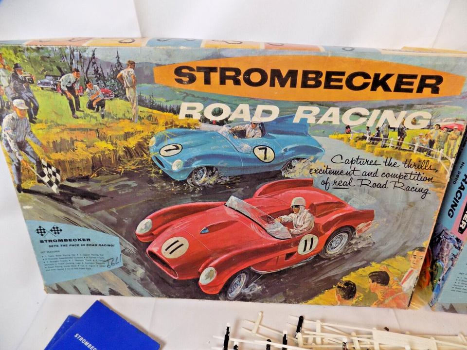 Vintage Strombecker Road Racing Set 1/32 Slot Cars Lot eBay
