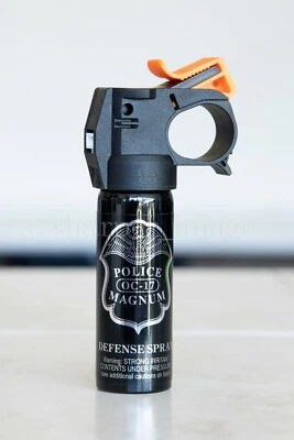 POLICE MAGNUM 3 oz OC-17 Pepper Spray + Safety, Self-Defense Security Protection
