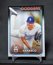 Ricky Vanasco Rookie RC 2024 Topps Update Series Card #US38 Los Angeles Dodgers
