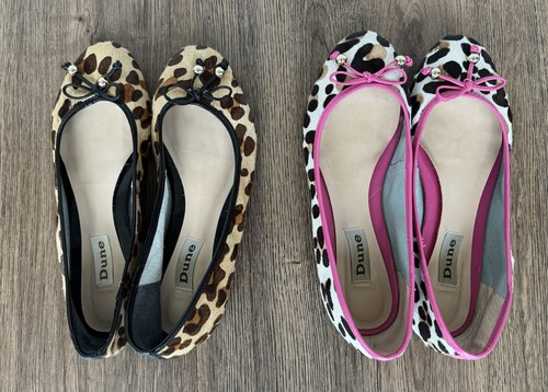 Dune London Leopard Print Ballet Flats ~ Size 38 (UK 5) ~ Excellent Condition - Picture 4 of 7