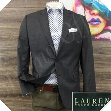 RALPH LAUREN Mens Blazer Sport Coat Casual Jacket Size 40R Two Button Wool Suit