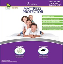Split Top King Waterproof Mattress Protector