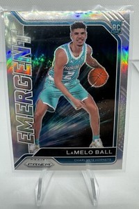 2020 Panini Prizm Lamelo Ball Emergent Silver Prizm Rookie RC Hornets
