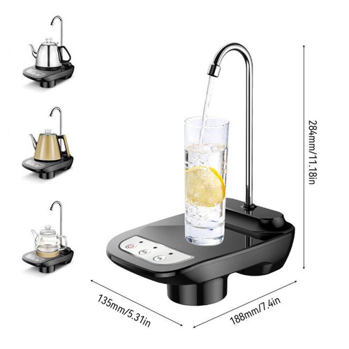 5 Gallon Water Bottle Switch Pump Electric Automatic Universal Dispenser USB NEW - Picture 6 of 11