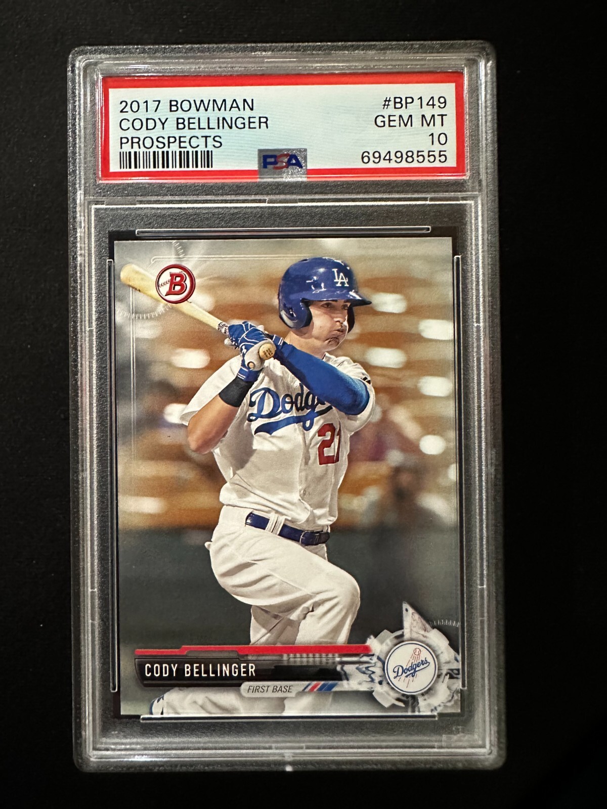 2017 Bowman #BP149 Cody Bellinger - PROSPECTS - PSA 10