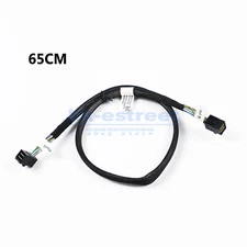 12Gb/s SAS 3.0 Internal Mini SAS Cable SFF-8643 to SFF-8643 right angle 65cm