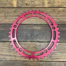 Vintage Takagi BMX Chainring 39t Red 130 BCD Fits Old School Shimano 39 Tooth