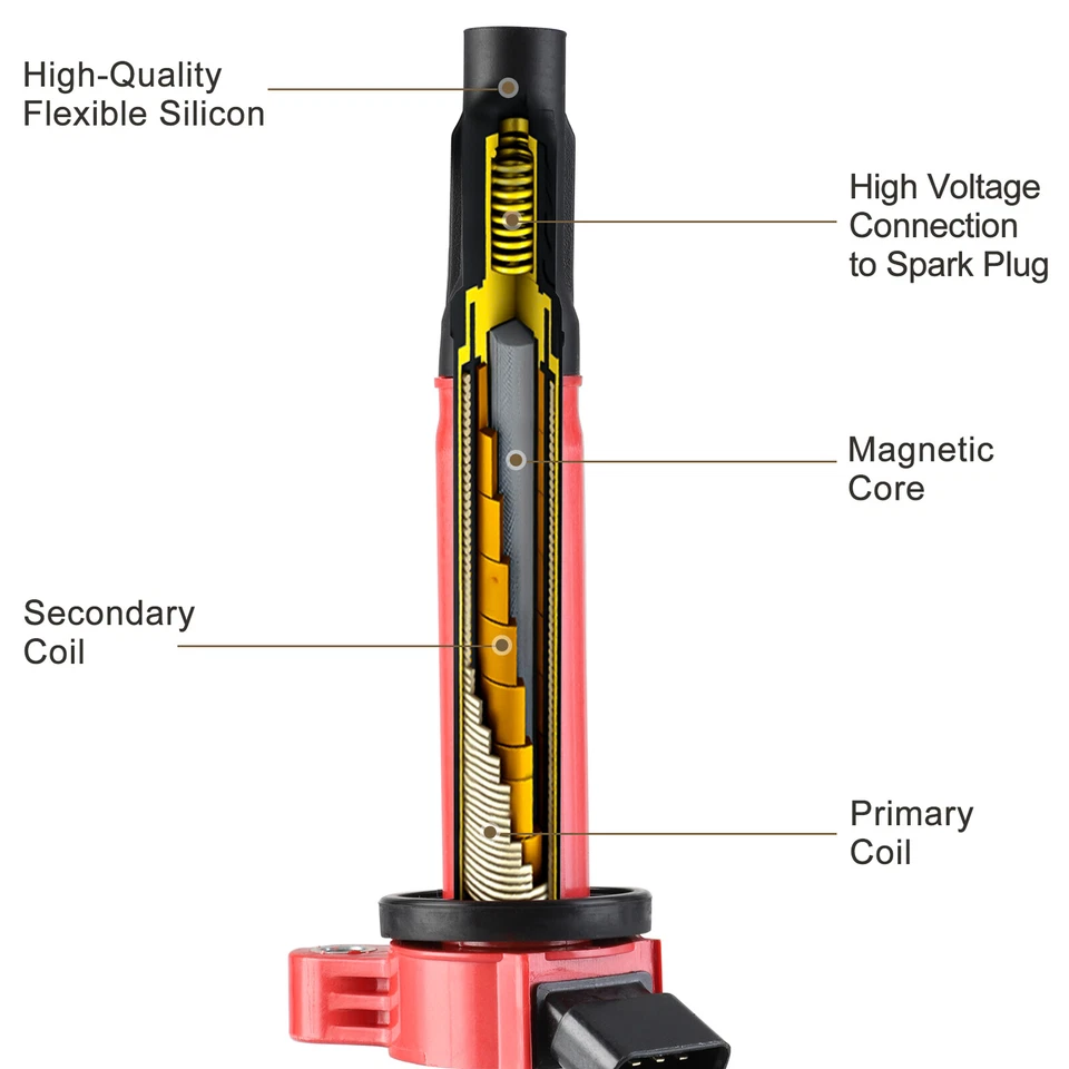 6X Bobinas de encendido para Toyota Camry RAV4 4Runner Venza Lexus RX350 3,5/4,0 L UF487 Foto 3 de 4