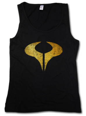 SYMBOL OF CRONOS DAMEN TANK TOP Cronus Sign Logo Systemlord Stargate Zeichen