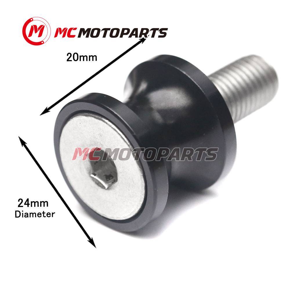 Red M6 Swingarm Paddock Stand Spools For Aprilia SXV550 06 07 08