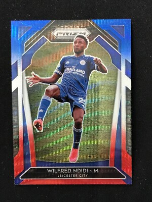 Wilfred Ndidi #128 2020-21  PRIZM PREMIER LEAGUE - RED WHITE BLUE PARALLEL