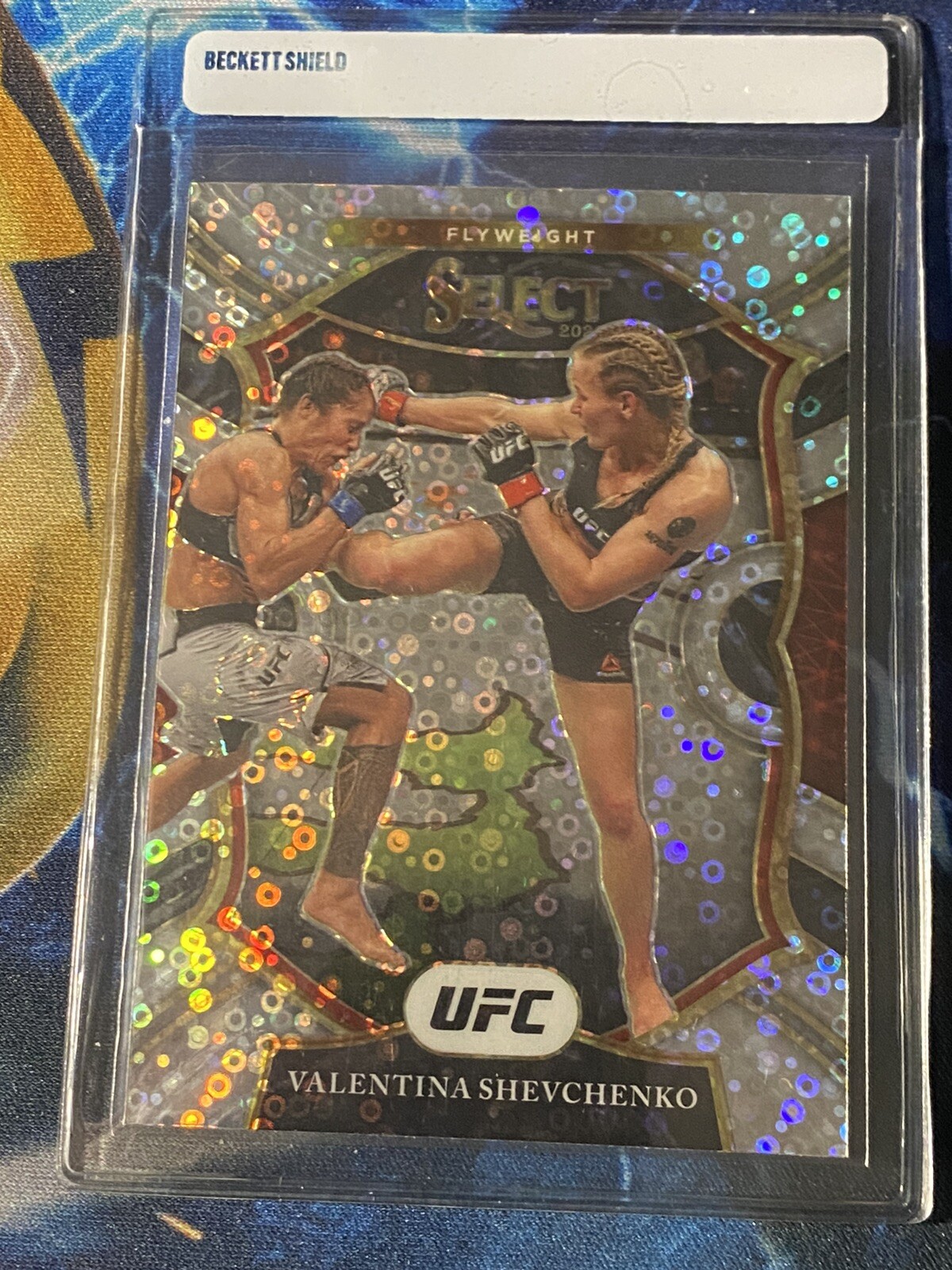 Valentina Shevchenko UFC 2021 Select Concourse Silver Disco Prizm Card #33