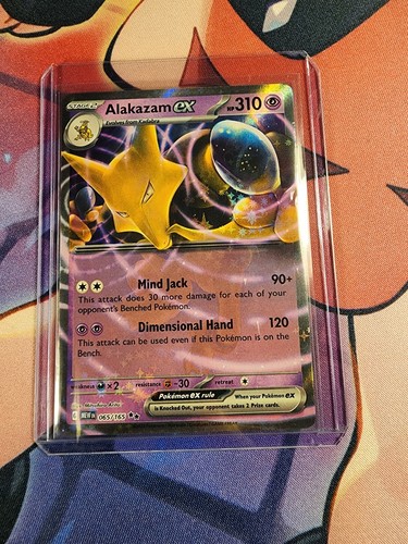 Pokémon TCG Alakazam ex 065/165 NM/M Full Art Pokemon 151 NM/M
