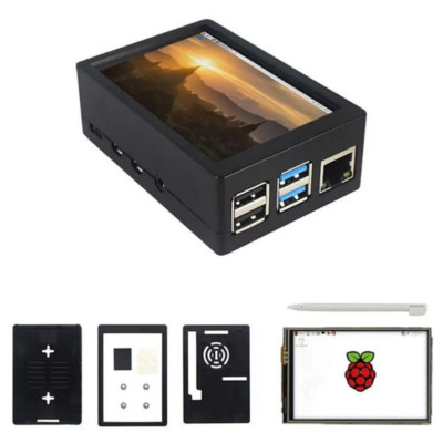 Host Pi 4B Ubuntu System With Case 3.5 Inch Kali Linux System LCD Display NEW
