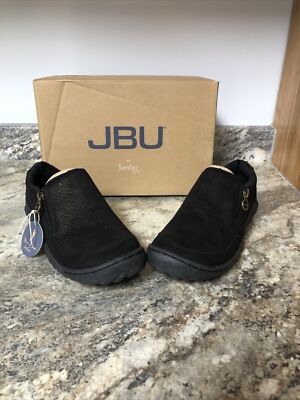 NEW JBU by Jambu Cranberry Loafers Black/Gold 6 M Women's