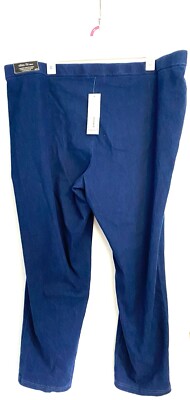 Plus Size Alfred Dunner Lazy Daisy Knit Denim Jeggings 24W