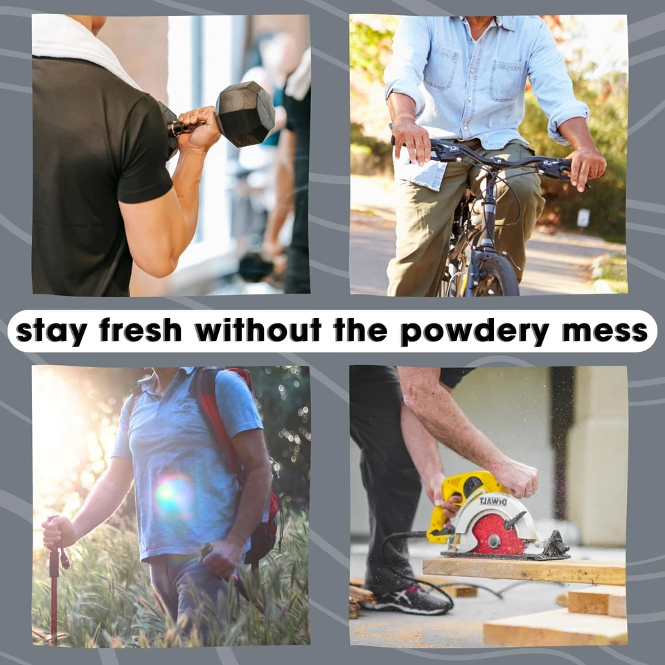 Fresh Balls Tubo 3.4 OZ (PAQUETE DE 3) NUEVO - Loción anti rozaduras en polvo desodorante Foto 4 de 4