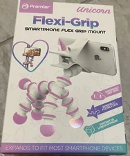 Premier Unicorn Flexi-Grip Smartphone Flex Grip Mount pink trim white new box