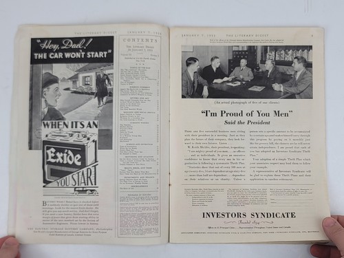 VTG The Literary Digest Magazine JANUARY 7, 1933 Yankee Clipper Flying Fish - Picture 9 of 24