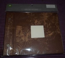 SCRAPBOOKING BROWM 6"x 6" MINI ALBURM CHIC With 12 Pages