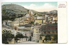 BRITISH GIBRALTAR Casemates and moorish Castle OLD POSTCARD VF