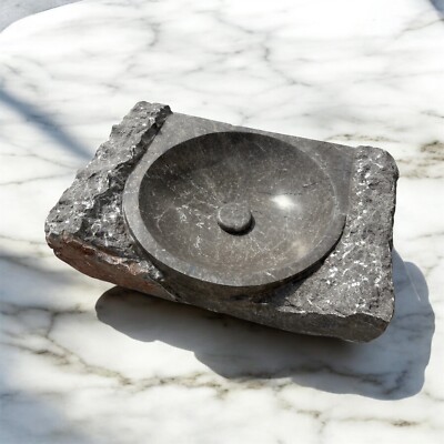 Handcrafted Stone Vessel Sink   Natural Marble with Unique Patterns, Stone Sink 