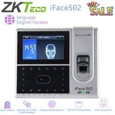 ZKTeco iface502 ID/IC/AMDS/WiFi Fingerprint Facial Recognition Time Attendance